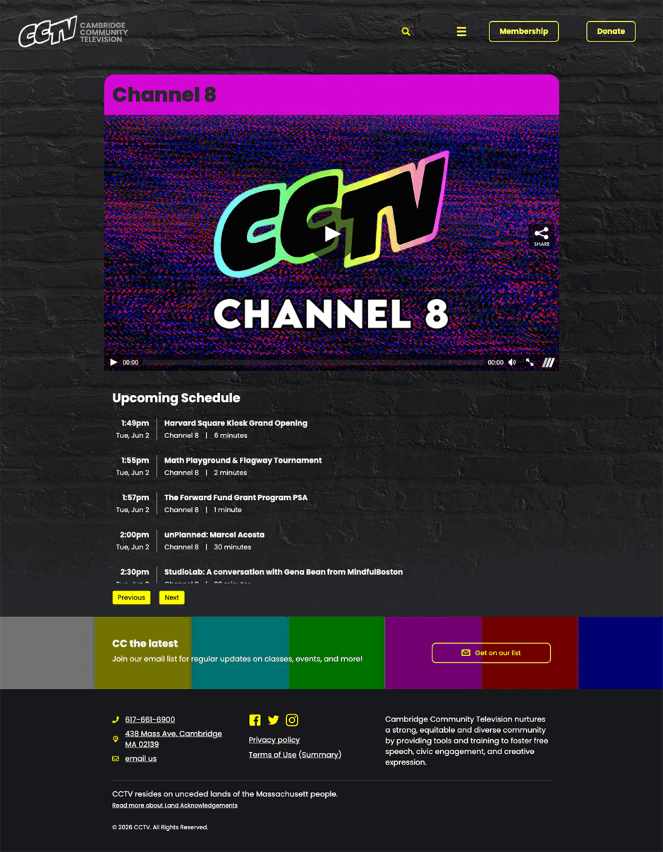 CCTV Channel 8 streaming and schedule